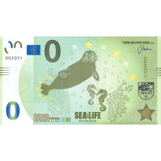 0 Euro biljet Blankenberge Sea life 